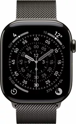 Smartwatch Apple Watch S11 Titan 46mm Cellular Milanaise schiefer
