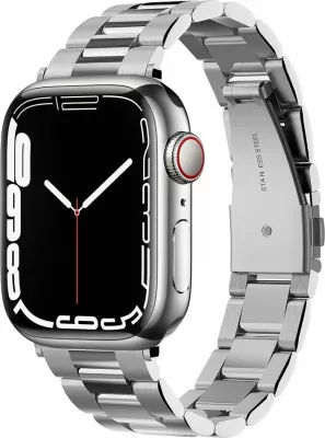 Rrip ore Spigen Modern Fit çelik inox për Apple Watch 4/5/6/7/8/SE 38/40/41 mm, argjend, 1 copë