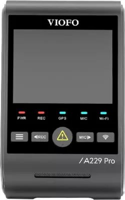 Video regjistrues për vetura Viofo A229 Pro 2CH, 4K + 2K, WiFi, GPS, i zi