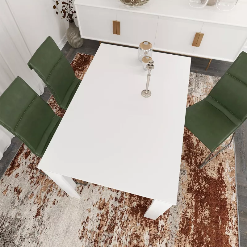 Tavolinë ngrënieje, ngjyrë e bardhë, Hanah Home, 120cm