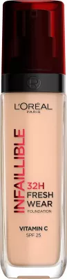 Fondatinë L’Oréal Paris Infaillible 24H Fresh Wear, 145 Beige Rose