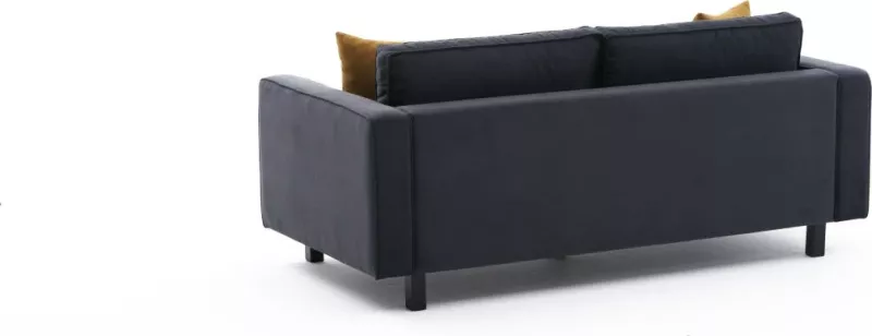 Divan dy-vendësh Atelier del Sofa, kadife Kale, antracit