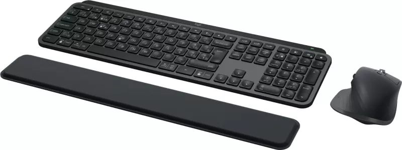 Set tastierë dhe maus Logitech MX Keys S Combo, wireless, QWERTZ, LED, Graphite