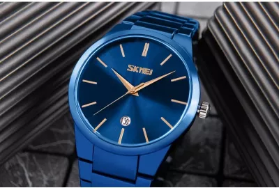 Orë dore për meshkuj Skmei, navy blue