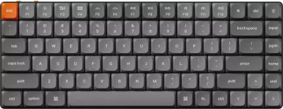 Tastierë mekanike Keychron K3 Max K3M-H1, 75% US, tri-mode, Gateron Low Profile Red, hot-swap, gri