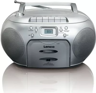 Boombox Lenco SCD-420, kasetofon, radio FM/AM, argjend