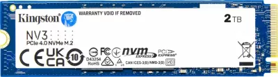 SSD Kingston NV3 2TB M.2 2280 PCIe 4.0 NVMe 6000/5000MB/s