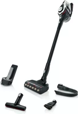 Fshesë me korrent pa kabllo, Bosch, Unlimited Gen 2 Series 8 BBS8214, me aksesorë, e zezë/e bardhë