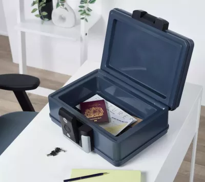 Kasafortë e vogël rezistente ndaj zjarrit YALE HOME YFC/154/KB1, 5L, Gri