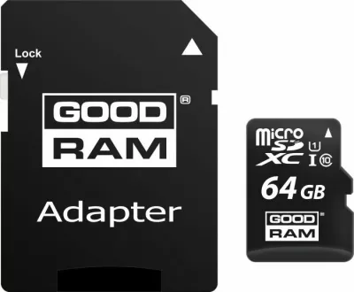 Kartë memorie microSDXC GoodRam M1AA-0640R12 64GB Class 10 UHS-I/U1 me adapter