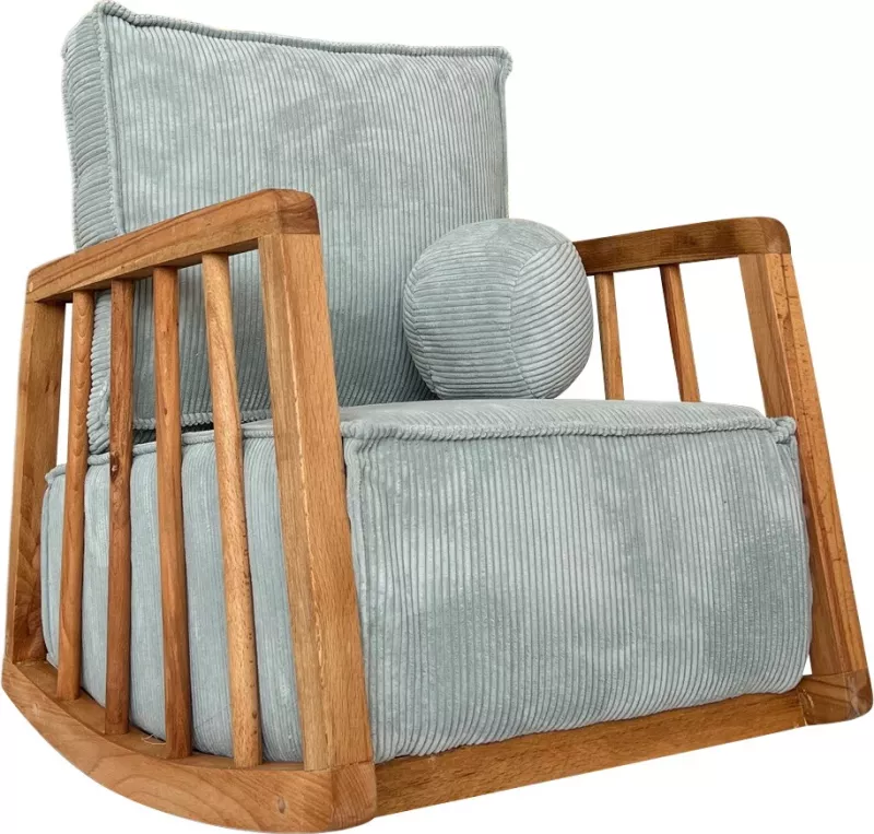 Karrige sallanan me krahë, ngjyrë kaltër, Atelier del Sofa