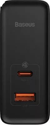 Karikues rrjeti Baseus GaN Pro Fast Charger C+U 100W me kabllo 1m, i zi