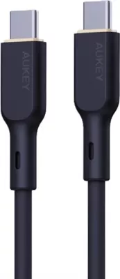 Kabllo AUKEY CB-SCC101 USB-C Type-C PD 100W 5A 1m Silikon, e Zezë