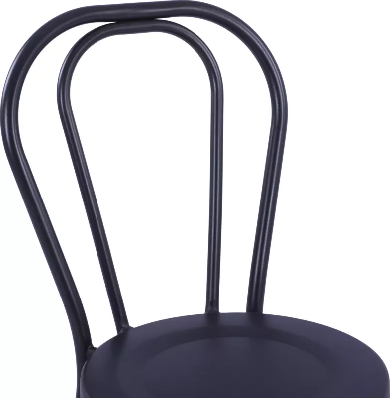 Karrige alumini tip Vjenë, ngjyrë e zezë e ndryshkur, FH5557.01, 42x52x88,5 cm, set prej 6 copë
