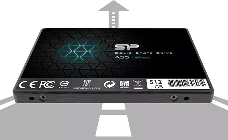 SSD Silicon Power Ace A55 512 GB, 2.5", Serial ATA III, e zezë