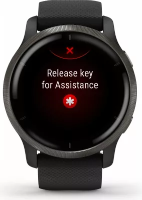 Smartwatch Garmin Venu 2 45mm, ekran AMOLED, rrip silikoni, i zi