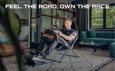 Karrige/kokpit simulimi garash Playseat Challenge X Logitech G Edition, e palosshme, e zezë