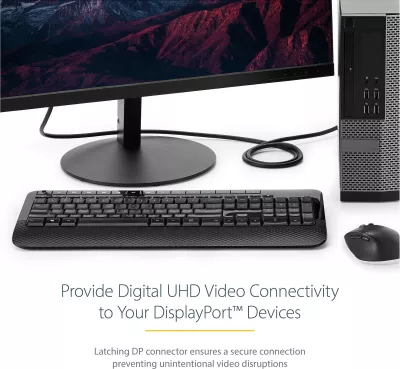 Kabllo DisplayPort StarTech DISPL3M, DP 1.2, 3m, 4K@60Hz, DP-DP, e zezë