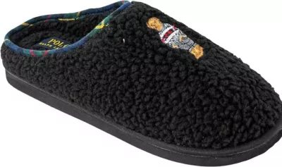 Papuqe për femra Ralph Lauren Charlotte Scuff Bear RF103286, të zeza [Madhësia: 39]