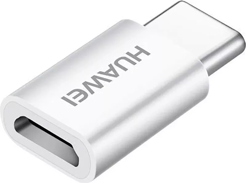 Adapter Huawei AP52 microUSB/Type-C, Bardhë