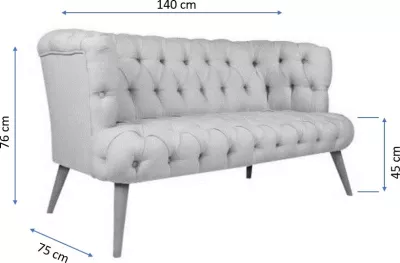 Divan dy-vendësh Atelier del Sofa, West Monroe, ngjyrë gri