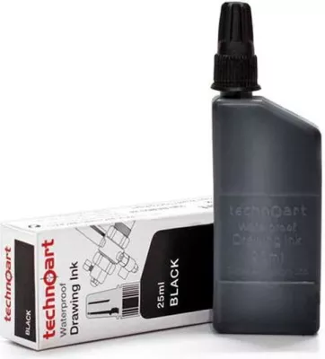 Bojë Isomars për rapidograf, 25ml, e zezë