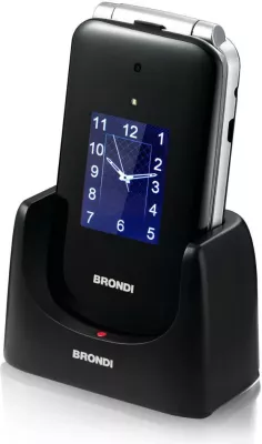 Celular Brondi Amico Supervoice, nero/silver
