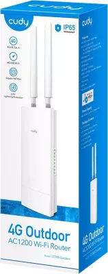 Router wireless Cudy LT700, Gigabit Ethernet, Dual-band, 4G, Bardhë