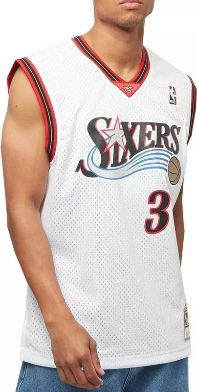 Fanellë NBA Swingman për Meshkuj Mitchell & Ness 76ERS 00 Allen Iverson