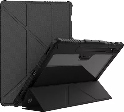 Mbështjellës Nillkin Bumper Leather Case Pro për Samsung Galaxy Tab S9+, e zezë