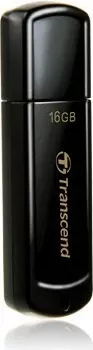 USB flash Transcend JetFlash 350 16GB, USB 2.0, e zezë