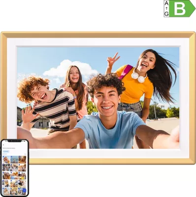 Kornizë digjitale fotografish Arzopa D14 Golden 14" Full HD IPS Wi‑Fi prekje 32GB altoparlantë e integruara ngjyrë e artë
