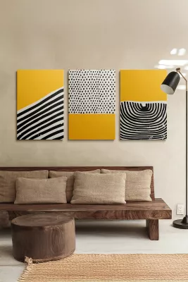 Pikturë dekorative në kanavacë (3 copë), Wallity, Ersycnvs19, 70x100cm