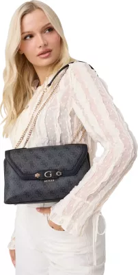 Çantë krahu për femra Guess COLEEN LOGO SMALL SA HWSG97 49210, antracit