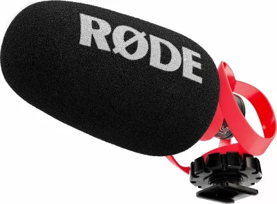 Mikrofon Rode VideoMicro II VMICROII, 3.5 mm, superkardioid, për kamerë/telefon, i zi, me windshields dhe 2 kabllo