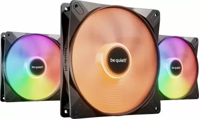 Ventilatorë Be Quiet! LIGHT WINGS LX PWM Triple-Pack, 140mm, të zi