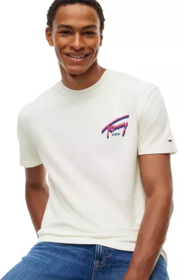 Maicë për meshkuj Tommy Hilfiger Jeans DM0DM23542, krem (Sour Cream) [Madhësia: XL]