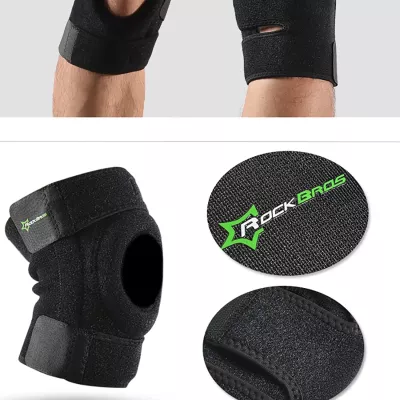 Mbrojtës gjuri Rockbros LF1106M, për sport, M, i zi