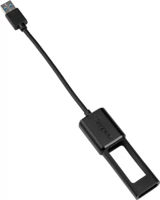 Kabllo adapter Targus USB-A në USB-C, 10cm, e zezë