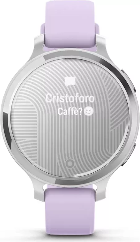 Smartwatch Garmin Lily® 2 Active – Silver with Purple Jasmine Silicone Strap thumbnail 6