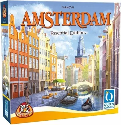 Lojë tavoline Queen Games Amsterdam Essential Edition, strategjike/ekonomike, 1-4 lojtarë, 120 min, anglisht, 12+