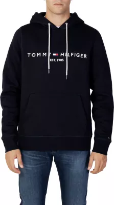 Duks me kapuç për meshkuj Tommy Hilfiger CORE TOMMY LOGO MW0MW10752, kaltër e errët