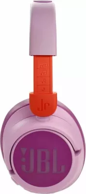 Kufje Bluetooth për fëmijë JBL JR460NC, ANC, limit volumit 85 dB, 20/30 orë bateri, rozë