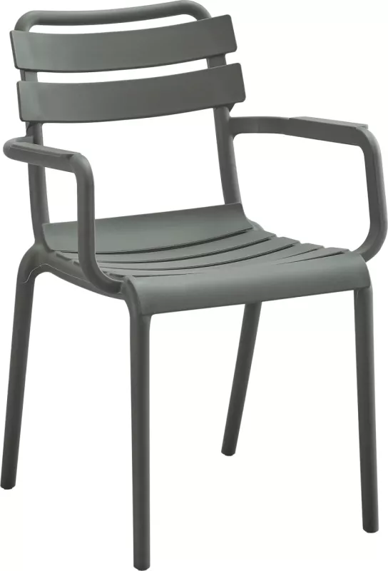 Karrige me krahë polipropileni PHILLY FH6123.04, ngjyrë ulliri, 58,5x49x83,5Hcm