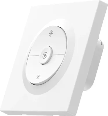 Switch/dimer muri smart Sonoff MINI-ZBDIM-E, ZigBee 3.0, rregullim ndriçimi 0-100%, matje energjie, 220-240V, 86x86mm, i bardhë