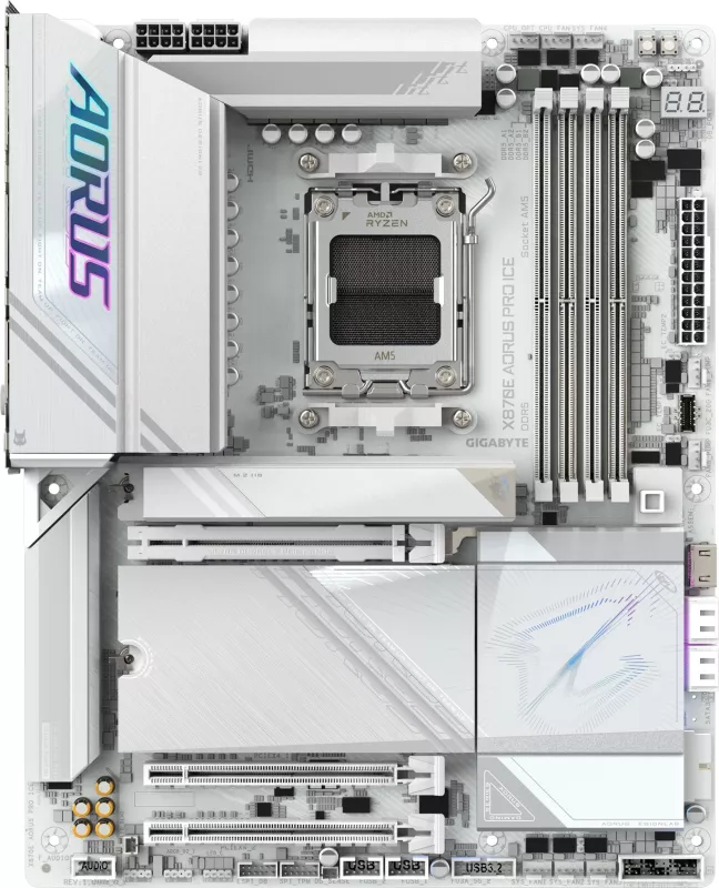 Pllakë amë Gigabyte X870E AORUS PRO ICE, Socket AM5, DDR5, Wi-Fi 7