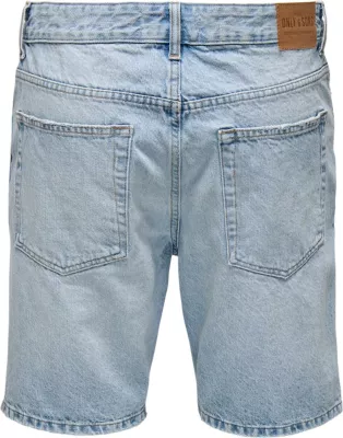 Shorce për meshkuj Only & Sons Onsedge LB 2041 Tai Dnm Noos, kaltër e çelët denim [Madhësia: XS]