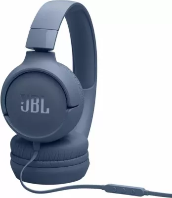 Kufje me kabllo JBL Tune 520 USB-C, Hi-Res, Pure Bass, mikrofon, on-ear, të palosshme, 120 cm, blu