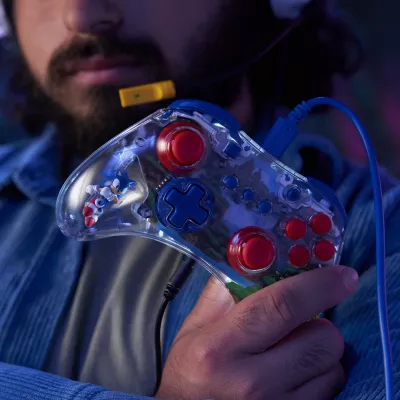 Kontroller me kabllo PDP REALMz Sonic Green Hill Zone për Nintendo Switch