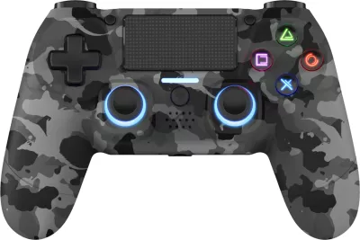 Kontroller wireless DragonShock MIZAR+ për PS4/PC/Mobile, Hall-Effect, gri camo